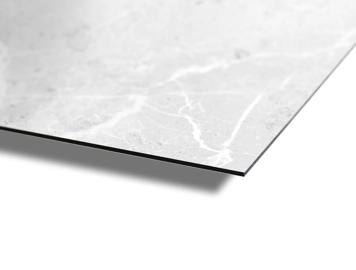 Duschrückwand - 3mm Aluverbund Aragon weiß 1250 x 2550mm