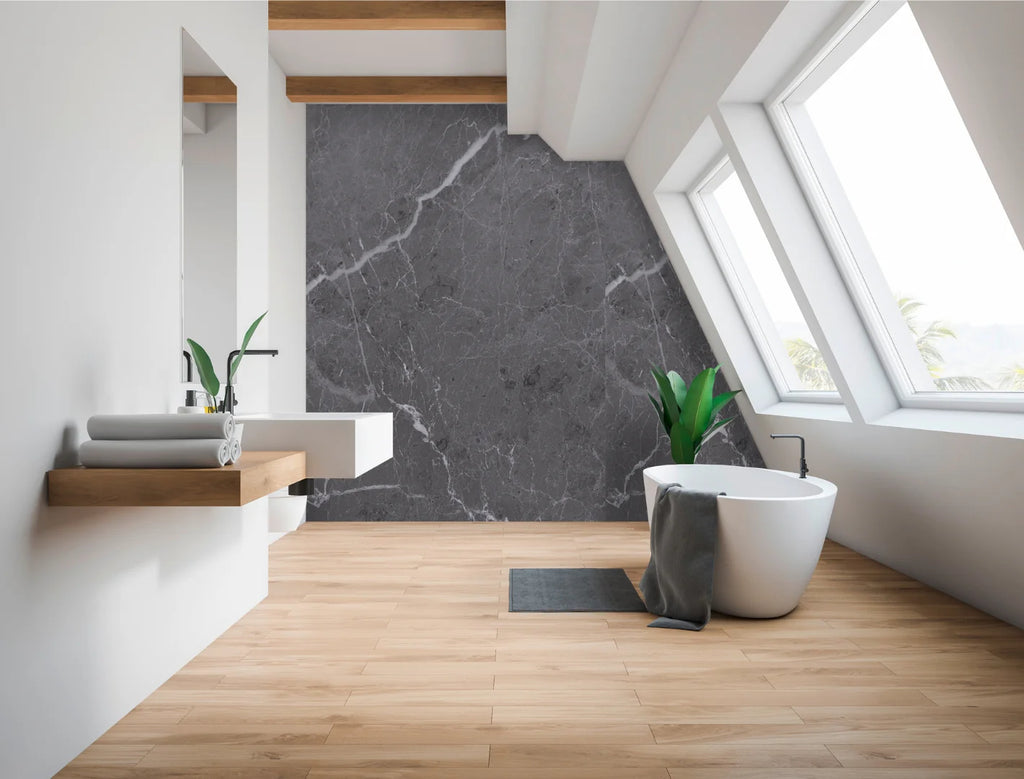 Duschrückwand - 3mm Aluverbund Aragon dunkel 1250 x 2550mm