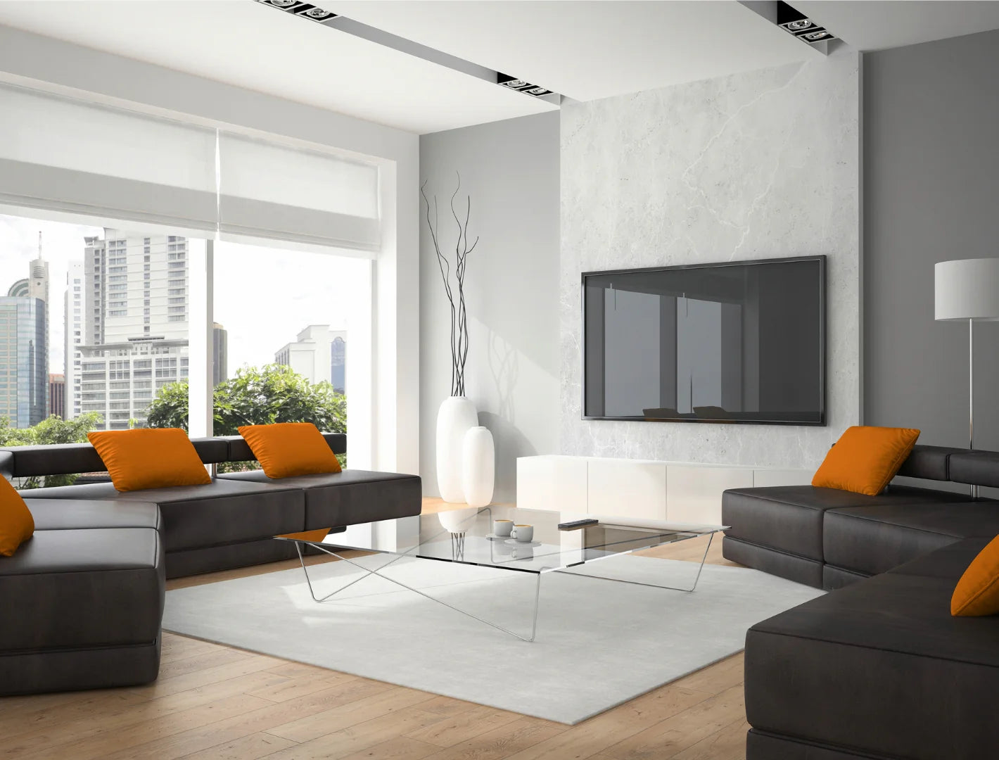 Duschrückwand - 3mm Aluverbund Aragon weiß 1250 x 2550mm