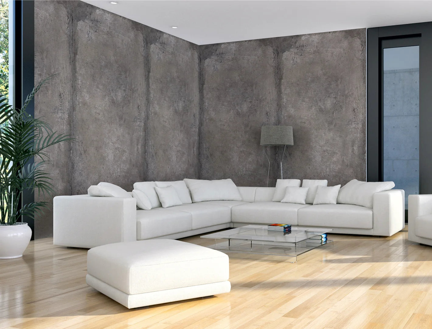 Duschrückwand - 3mm Aluverbund Loftgrau 1250 x 2550mm