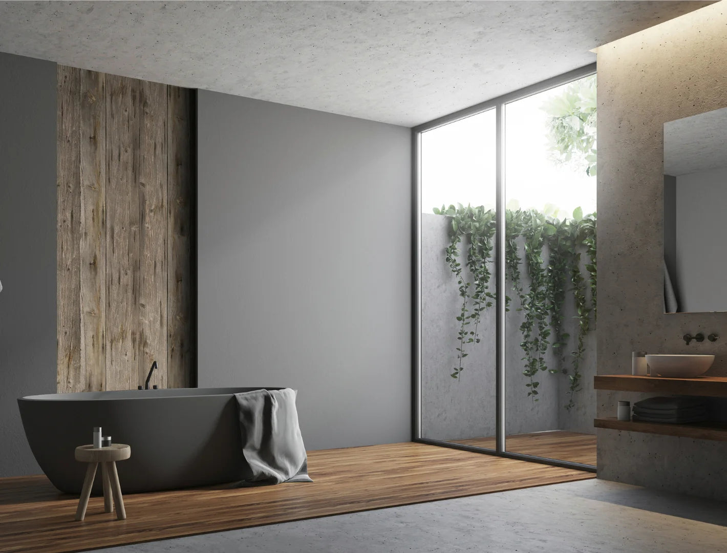 Duschrückwand - 3mm Aluverbund Holz Wallis 1250 x 2550mm