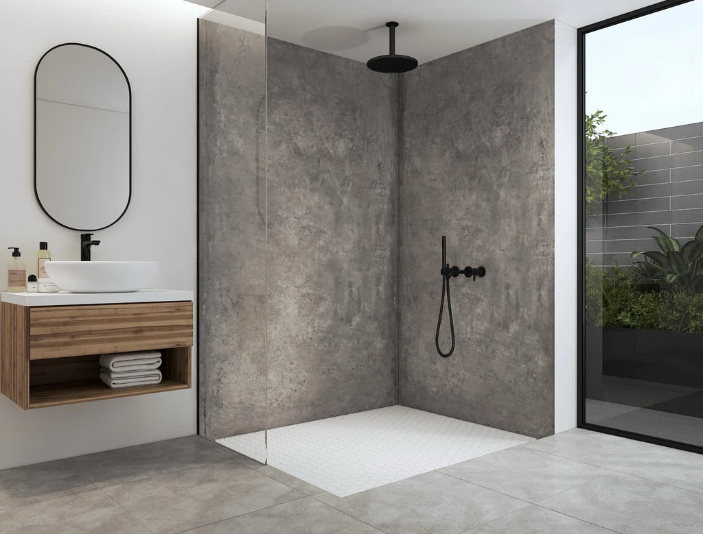 Duschrückwand - 3mm Aluverbund Loftgrau 1250 x 2550mm